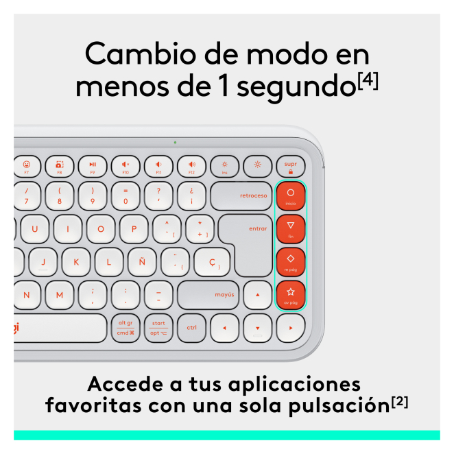 Logitech POP ICON KEYS elegante diseño
