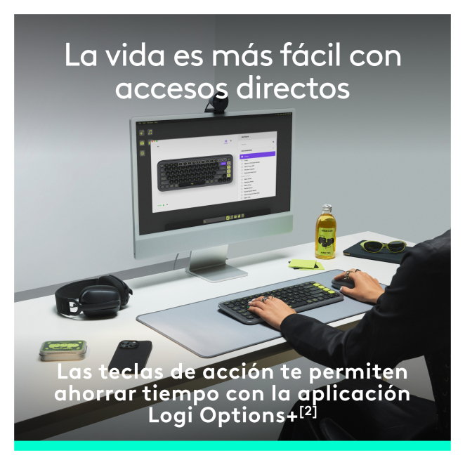 Logitech POP ICON KEYS con dispositivos múltiples