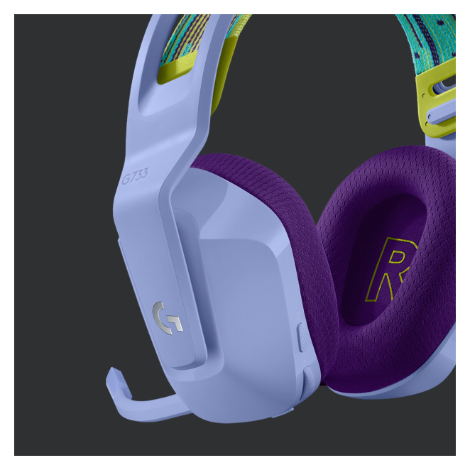 Logitech G 981-000890 auriculares lila con micrófono