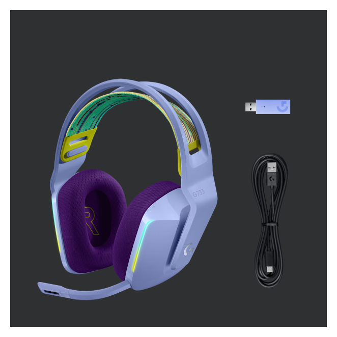 Logitech G 981-000890 gaming headset diadema lila