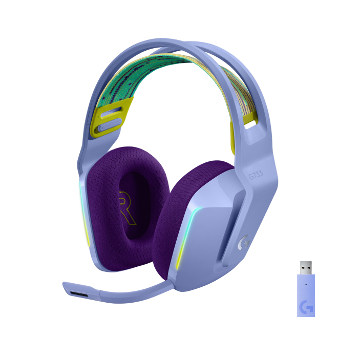 Logitech G 981-000890 auricular y casco Auriculares Inalámbrico Diadema Juego Lila