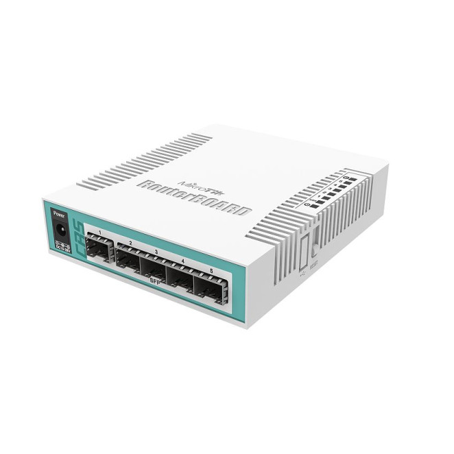 Mikrotik CRS106-1C-5S switch Gigabit Ethernet (10/100/1000) Energía sobre Ethernet (PoE) Blanco