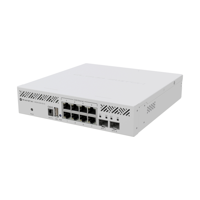 Mikrotik CRS310-8G+2S+IN: L3 Smart Switch Gestionado 2.5G Ethernet (100/1000/2500) Energía sobre Ethernet (PoE) 1U Blanco