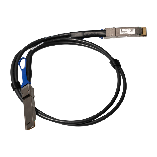 Mikrotik DDQ+DA0001 Cable de fibra óptica e InfiniBand 1 m QSFP-DD DAC Negro