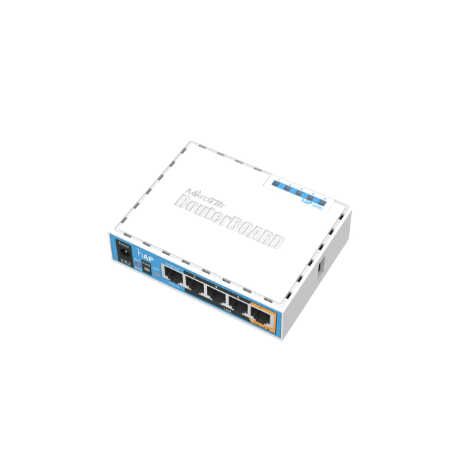 Mikrotik hAP Blanco Energía sobre Ethernet (PoE)
