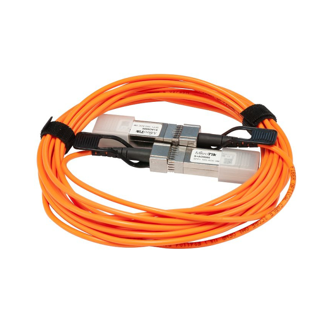 Mikrotik S+AO0005 Cable de fibra óptica e InfiniBand 5 m SFP+ Naranja