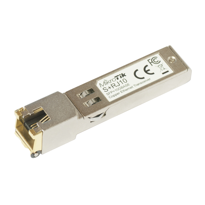 Mikrotik S+RJ10 red modulo transceptor 10000 Mbit/s SFP+
