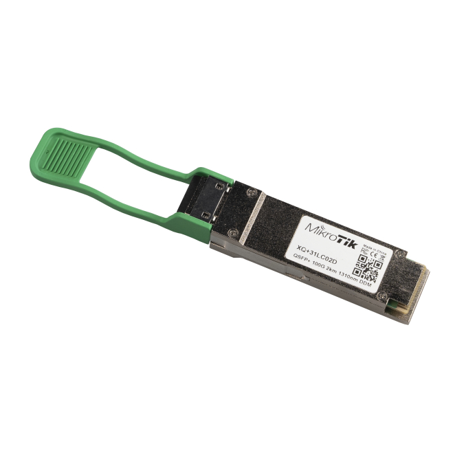 Mikrotik XQ+31LC02D red modulo transceptor Fibra óptica 100000 Mbit/s QSFP28 1331 nm