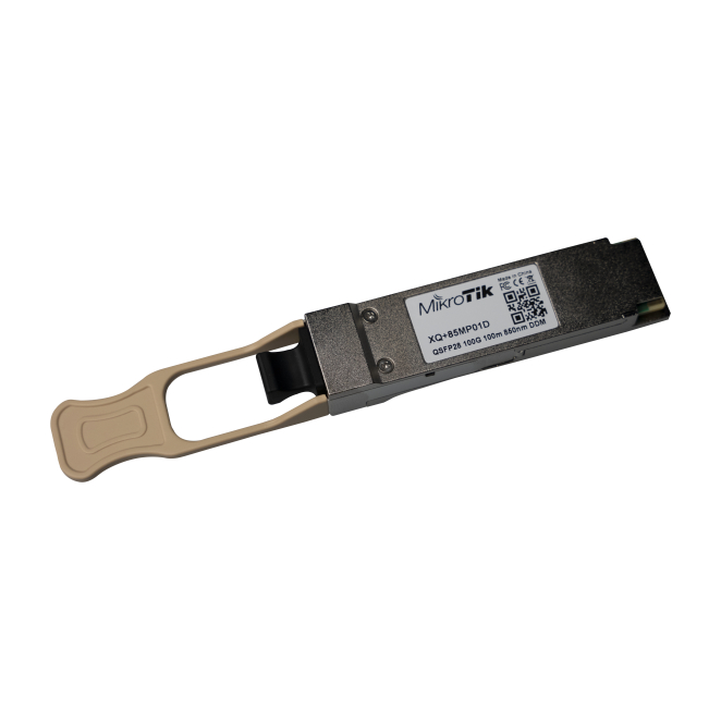 Mikrotik XQ+85MP01D red modulo transceptor Fibra óptica 100000 Mbit/s QSFP28 850 nm