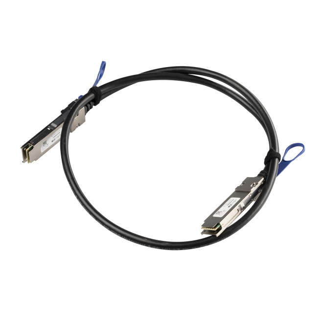 Mikrotik XQ+DA0001 Cable de fibra óptica e InfiniBand 1 m QSFP+ to QSFP+ / QSFP28 to QSFP28 Negro