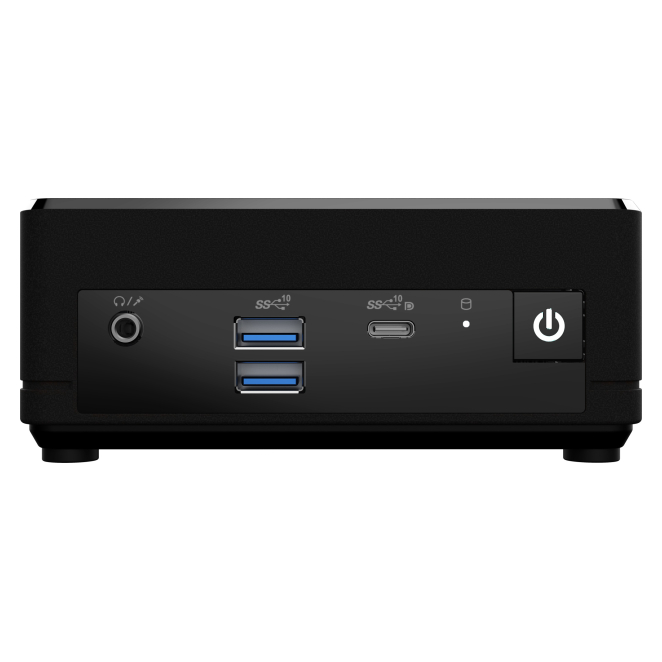 MSI Cubi N ADL-047BES mini PC negro vista frontal