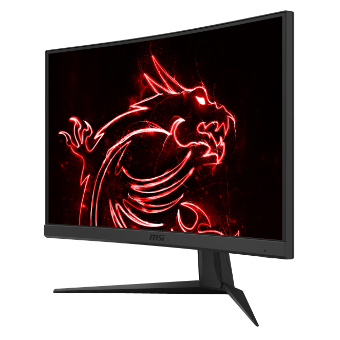 MSI G24C6 E2 pantalla curva vista lateral