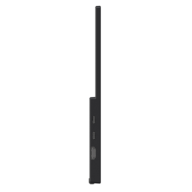 MSI PRO MP165 E6 conectado a laptop