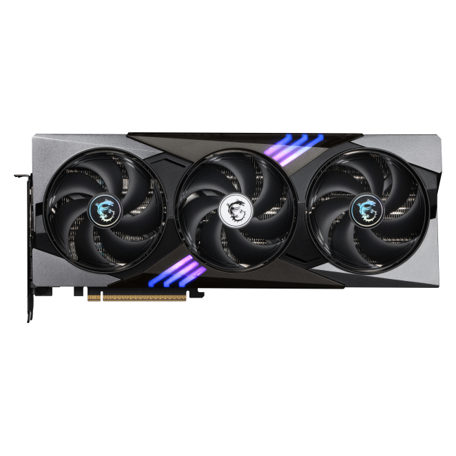 MSI GAMING GEFORCE RTX 5080 16G TRIO OC tarjeta gráfica NVIDIA 16 GB GDDR7 vista lateral