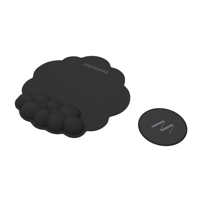 Muitomas MOUSEPADBK alfombrilla para ratón Negro