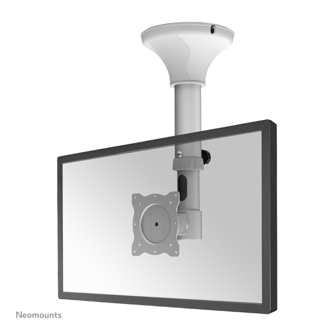 Neomounts FPMA-C025SILVER Soporte de techo para monitor/TV 10-30″ - alt. 37-47 cm - inclinable