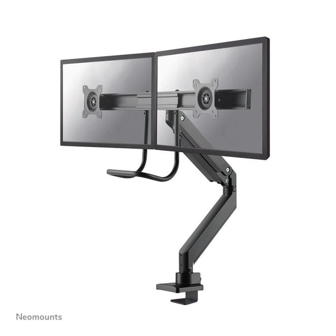 Neomounts NM-D775DXBLACK Brazo de monitor 10-32″ - resorte de gas - Topfix - Tope-a-180°