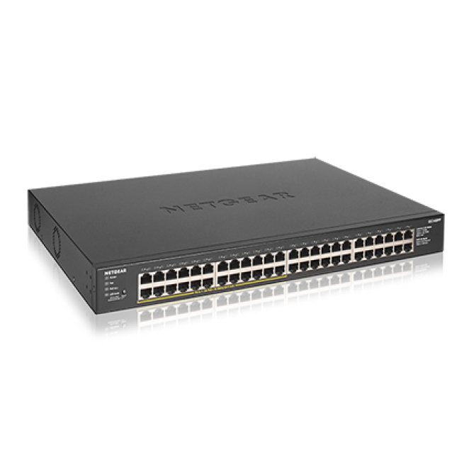 NETGEAR GS348PP No administrado Gigabit Ethernet (10/100/1000) Energía sobre Ethernet (PoE) Negro