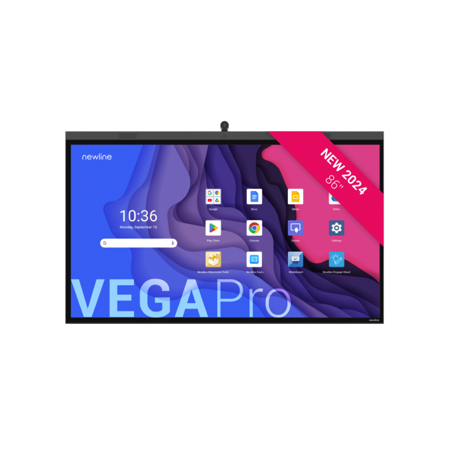 Newline Vega Pro pizarra blanca interactiva 2,18 m (86″) 3840 x 2160 Pixeles Pantalla táctil