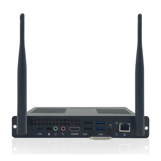 Newline WB7C120U PCs/estación de trabajo Intel® Core™ i7 i7-8565U 16 GB DDR4-SDRAM 256 GB SSD Windows 10 Pro Slim PC Mini PC Negro