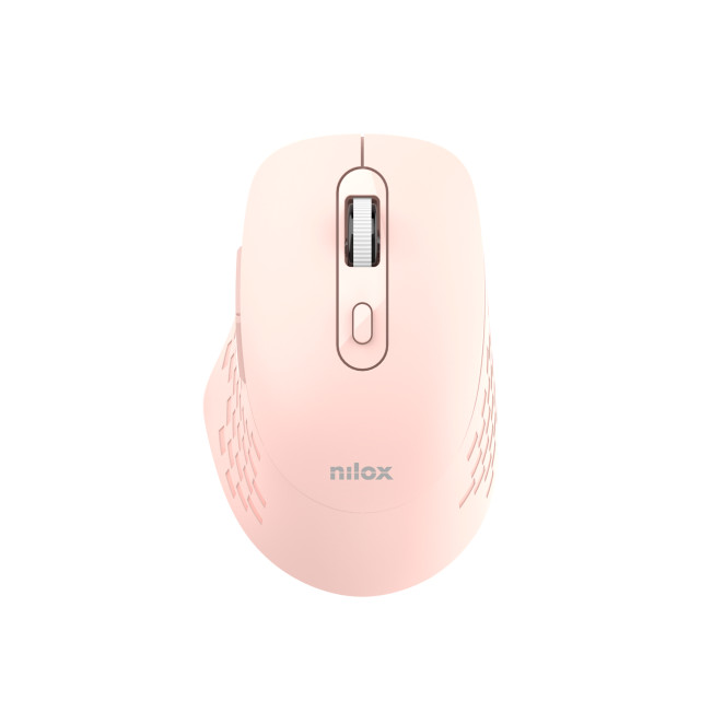 Nilox RATON DUAL WIRELESS 1600 DPI ROSA ratón Oficina Bluetooth + USB Type-A Óptico