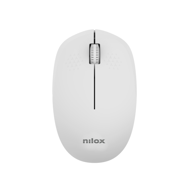 Nilox Ratón Wireless 1000 DPI, 3 botones, Gris