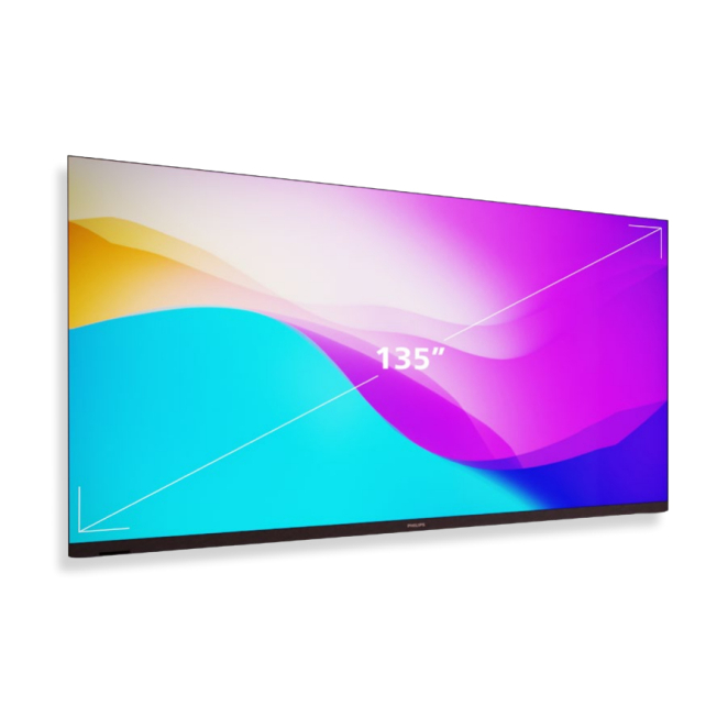 Philips Unite LED 5000 Pantalla plana para señalización digital 3,43 m (135″) 600 cd / m² Full HD Negro Procesador incorporado Android 11