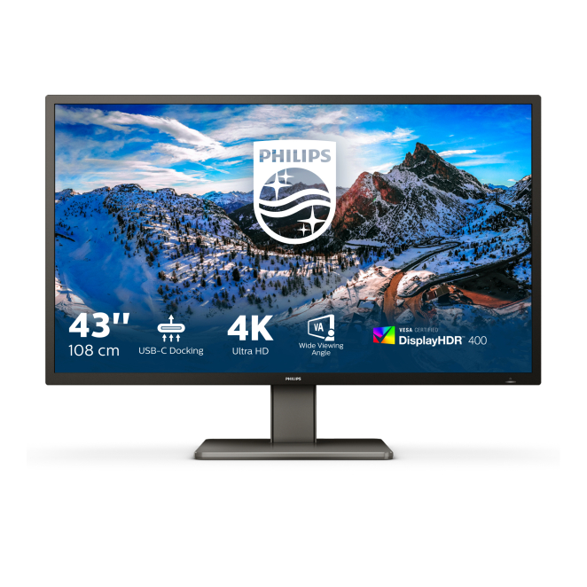 Philips P Line 439P1/00 LED display front view