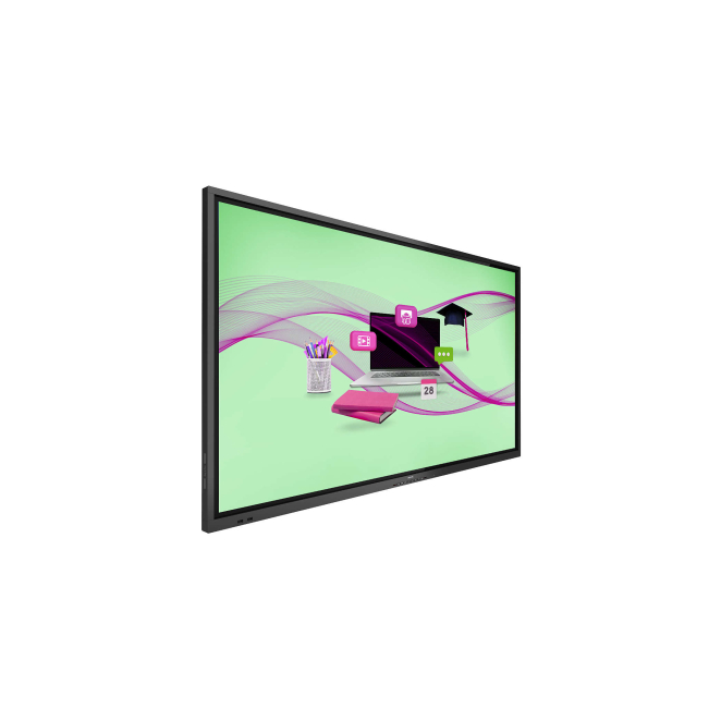 Philips Signage Solutions E-Line Pantalla plana para señalización digital 165,1 cm (65″) ADS Wifi 350 cd / m² 4K Ultra HD Negro Pantalla táctil Procesador incorporado Android 10