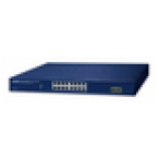 PLANET 16-Port 10/100/1000T + 2-Port Gestionado L2 Gigabit Ethernet (10/100/1000) Azul