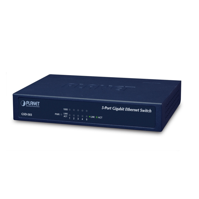 PLANET GSD-503 switch Gigabit Ethernet (10/100/1000) Azul