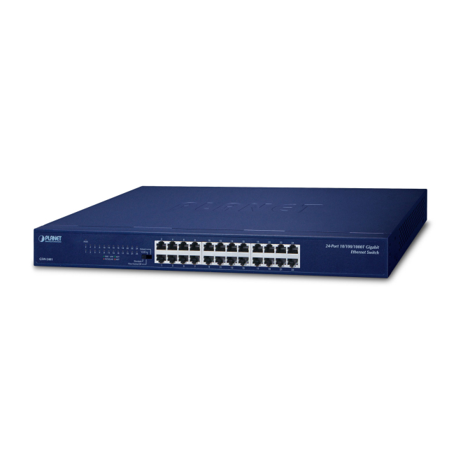 PLANET GSW-2401 switch No administrado Gigabit Ethernet (10/100/1000) 1U Azul
