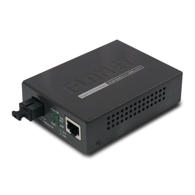 PLANET GT-806B60 convertidor de medio 2000 Mbit/s 1550 nm Negro