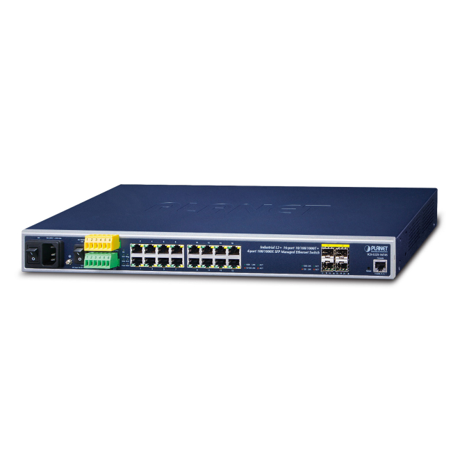 PLANET IGS-5225-16T4S switch Gestionado L2+ Gigabit Ethernet (10/100/1000) 1U Azul