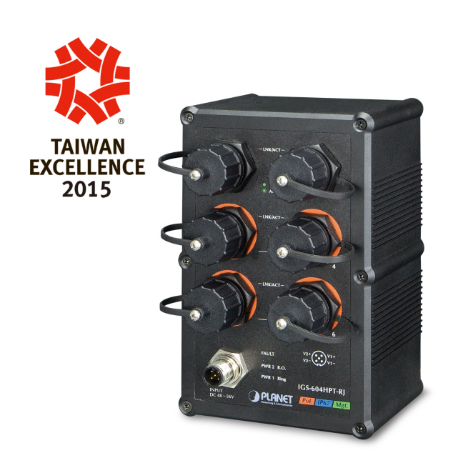 PLANET IGS-604HPT-RJ switch Gestionado L2+ Gigabit Ethernet (10/100/1000) Energía sobre Ethernet (PoE) Negro