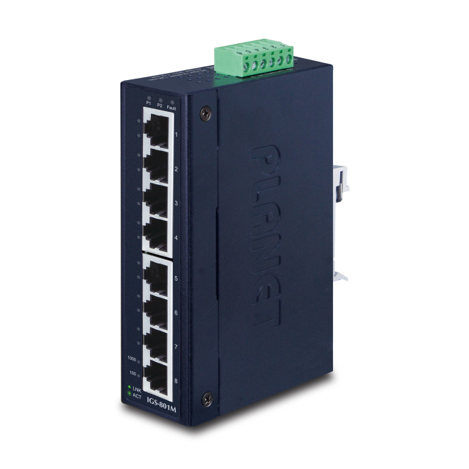 PLANET IGS-801M switch Gestionado L2/L4 Gigabit Ethernet (10/100/1000) 1U Azul