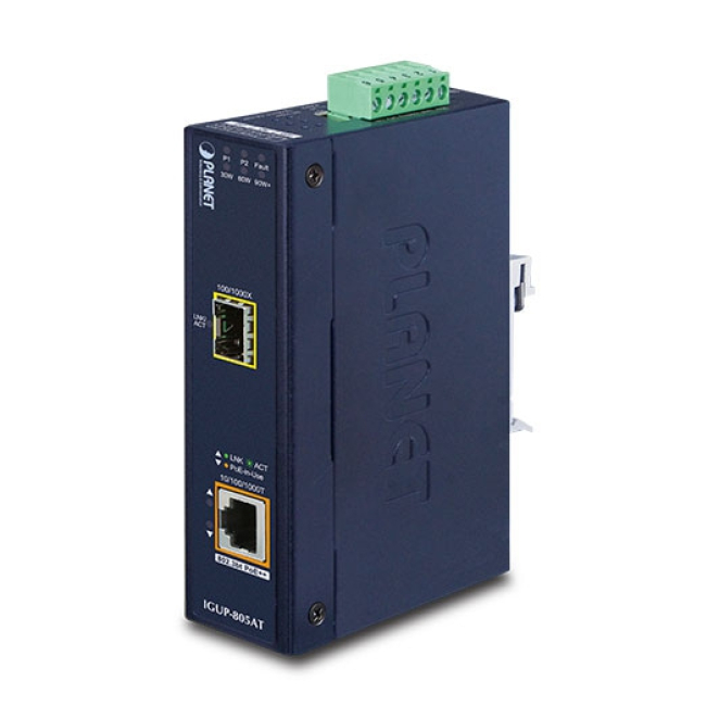 PLANET IGUP-805AT convertidor de medio 1000 Mbit/s Azul