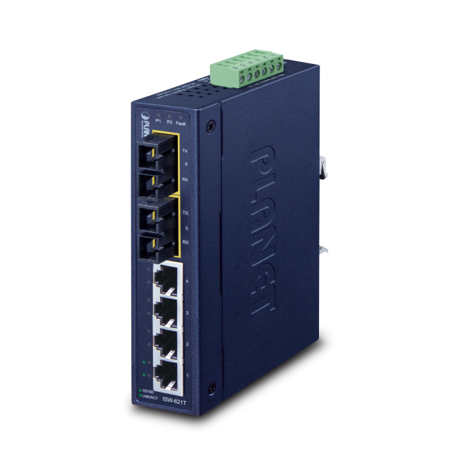 PLANET ISW-621T switch No administrado L2 Fast Ethernet (10/100) Azul
