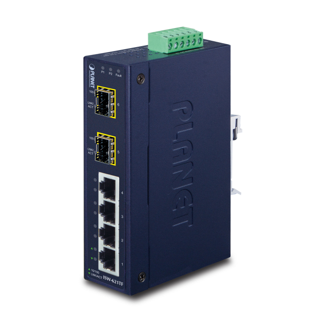 PLANET ISW-621TF switch No administrado L2 Fast Ethernet (10/100) Azul