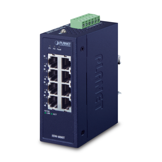 PLANET ISW-800T switch No administrado L2 Fast Ethernet (10/100) Azul