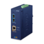 PLANET IP40 Industrial 2-Port convertidor de medio Azul