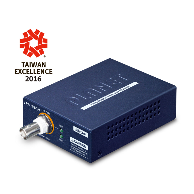 PLANET LRP-101CH switch Energía sobre Ethernet (PoE) Azul