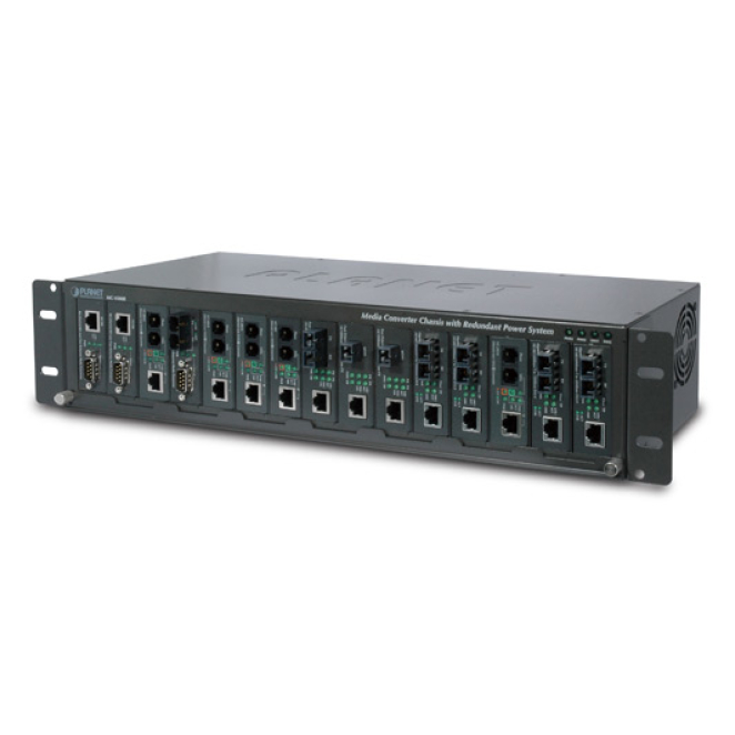 PLANET MC-1500R convertidor de medio Interno Negro