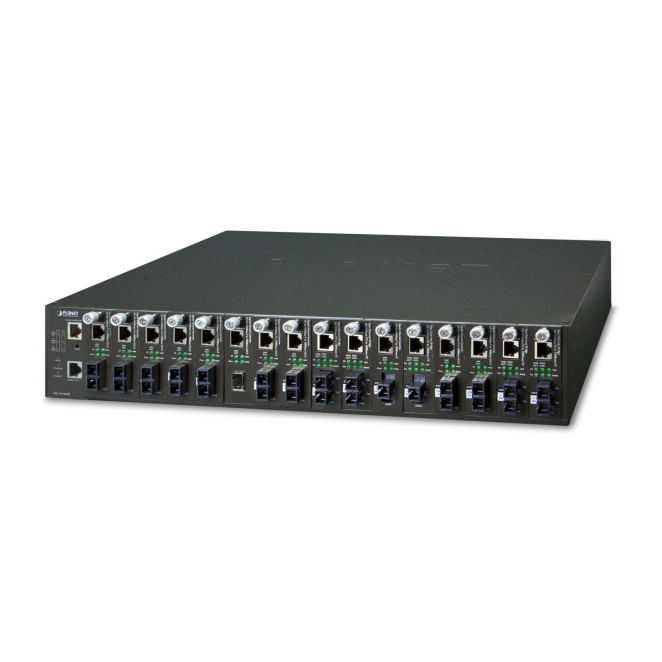 PLANET MC-1610MR48 convertidor de medio Negro