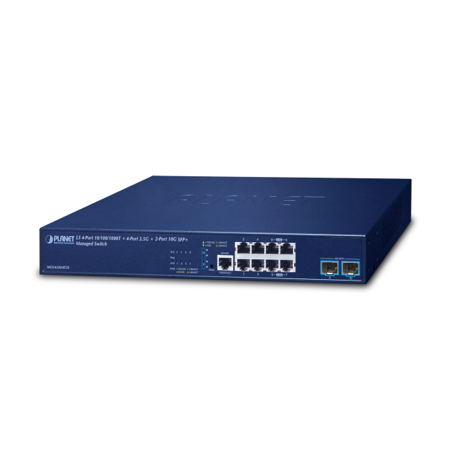 PLANET L3 4-Port 10/100/1000T + Gestionado Gigabit Ethernet (10/100/1000) 1U