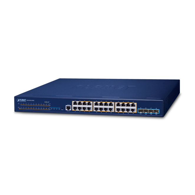 PLANET Layer 3 24-Port 10/100/1000T Gestionado L3 Gigabit Ethernet (10/100/1000) 1U Azul