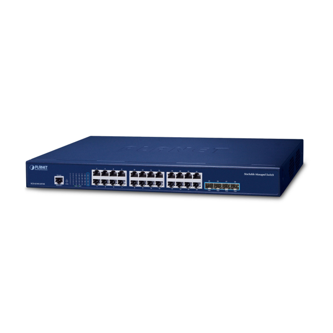 PLANET Layer 3 24-Port 10/100/1000T Gestionado L3 Gigabit Ethernet (10/100/1000) 1U Azul