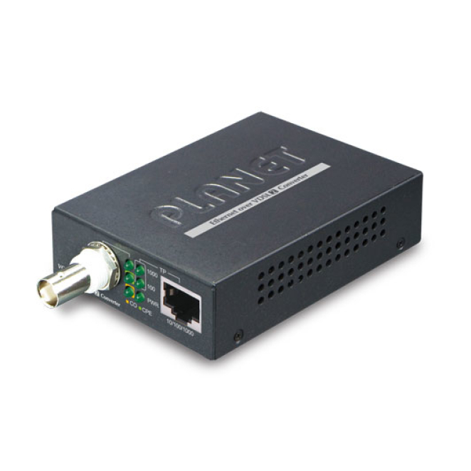 PLANET VC-232G convertidor de medio 300 Mbit/s Negro