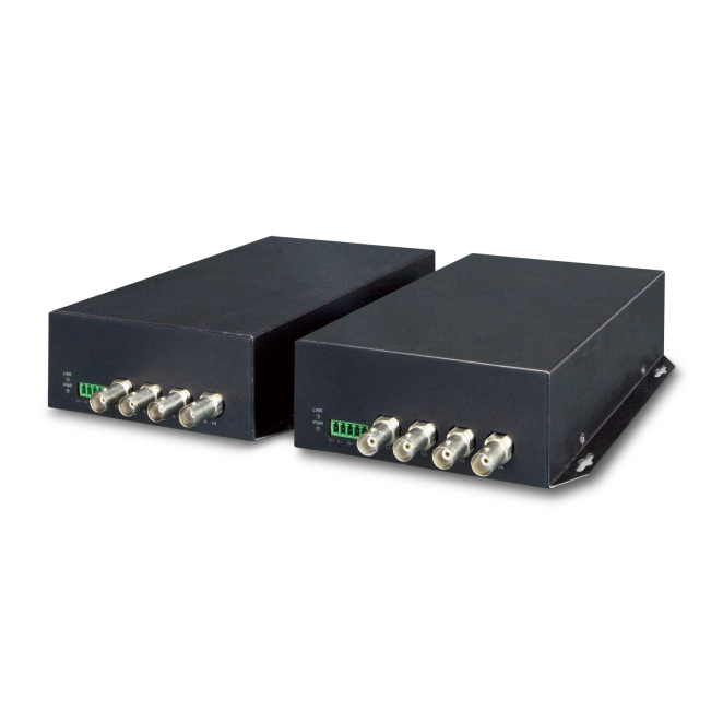 PLANET VF-402-KIT convertidor de medio Monomodo Negro