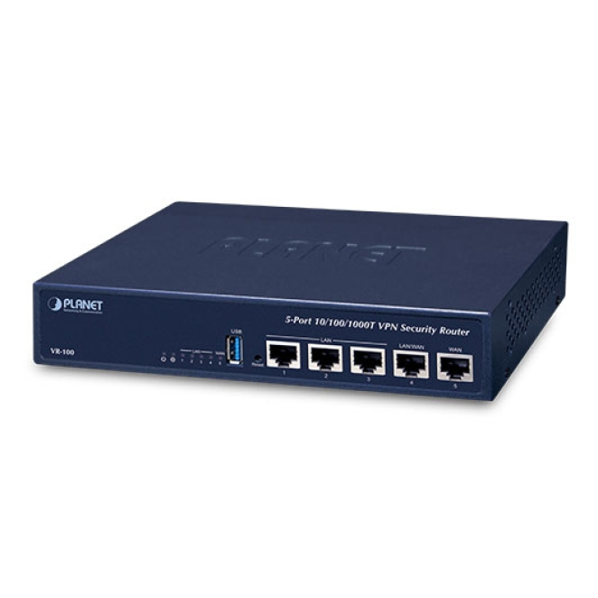 PLANET VR-100 router Gigabit Ethernet Azul